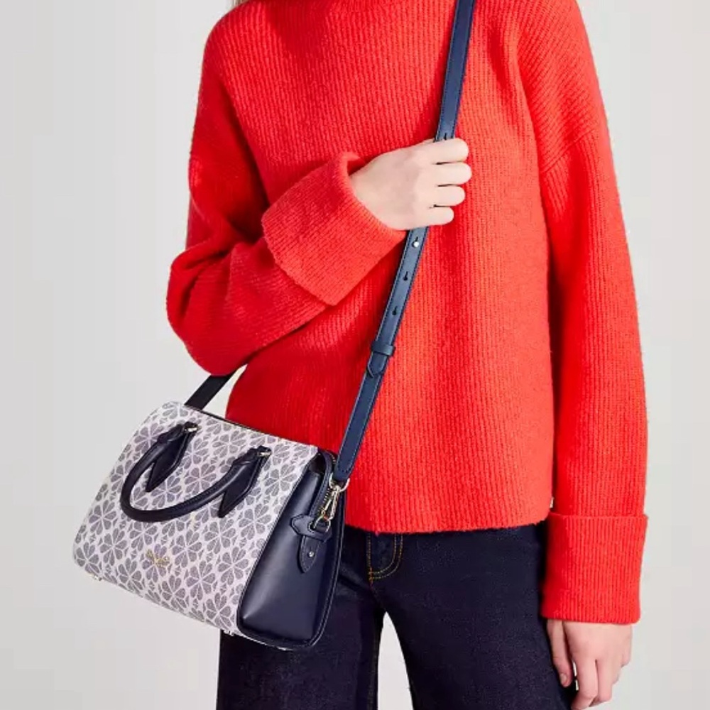 Kate Spade Spade Flower Coated Canvas Casey Medium Satchel